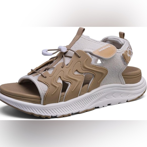 watelves Shoes - WateLves Women’s Orthopedic Walking Sandals Arch Support Comfort Brown 10 RunBig